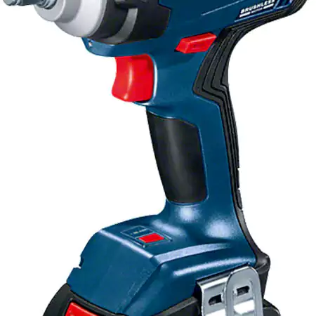 Bosch GDS 18V-400 Heavy Duty Cordless Impact Wrench, M20, Brushless Motor, 3700 Bpm, 1/2'', 2.9 Kg, Auto Bolt Release (Abr) + 2 X Battery GBA 18V 5.0ah & Quick Charger GAL 18V-40