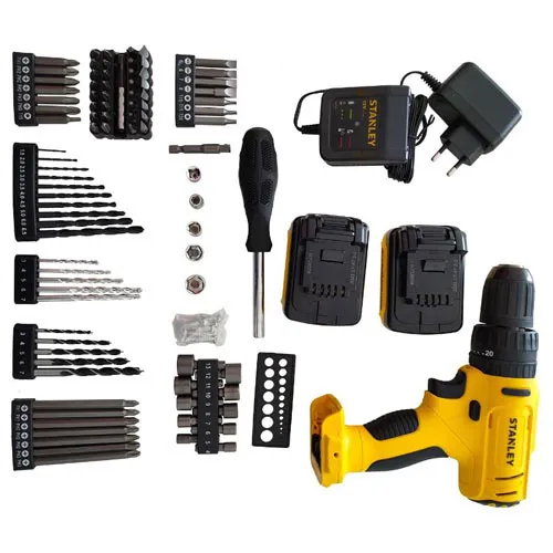 Stanley 12V Hammer drill with 100 pcs acc for SCH121S2KA-B1 Cordless Hammer Drills