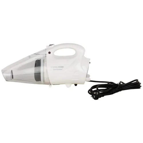Black & Decker VH801-IN, 800 Watt, 150 Air Watts High Suction,900ml dustbowl, Bagless Dustbuster Handheld Vacuum Cleaner and Blower with 5 Attachments and Shoulder Strap (White)
