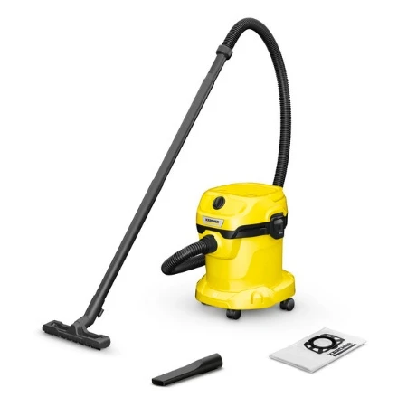 Kaercher 15 L Plastic Container Vacuum Cleaner  WD 2 PLUS V-15/4/18 (YYY) *EU with 4 m cable, 1.8 m long suction hose and a blower function