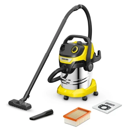 Kaercher 25 L Stainless Steel Vacuum Cleaner WD 5 S V-25/5/22 (YSY) *EU with 5 m cord and a 2.2 m suction hose