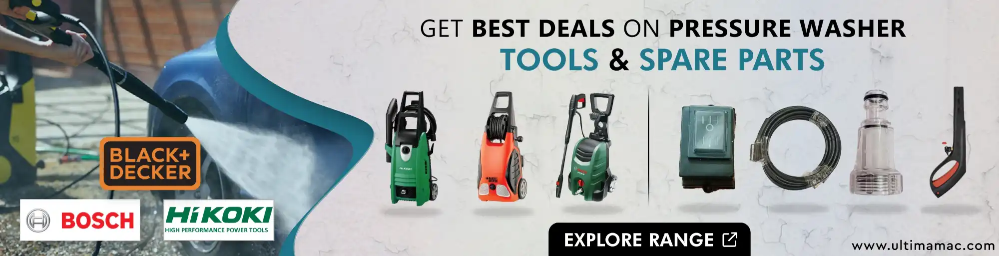 Pressure Washer Power Tools & Spare Parts